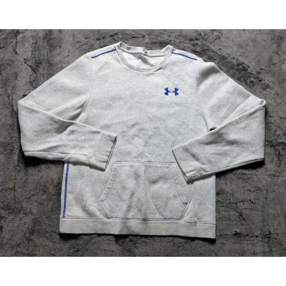 Under Armour Women's Pullover Sweater Semi Fitted Size Medium Gray Purple